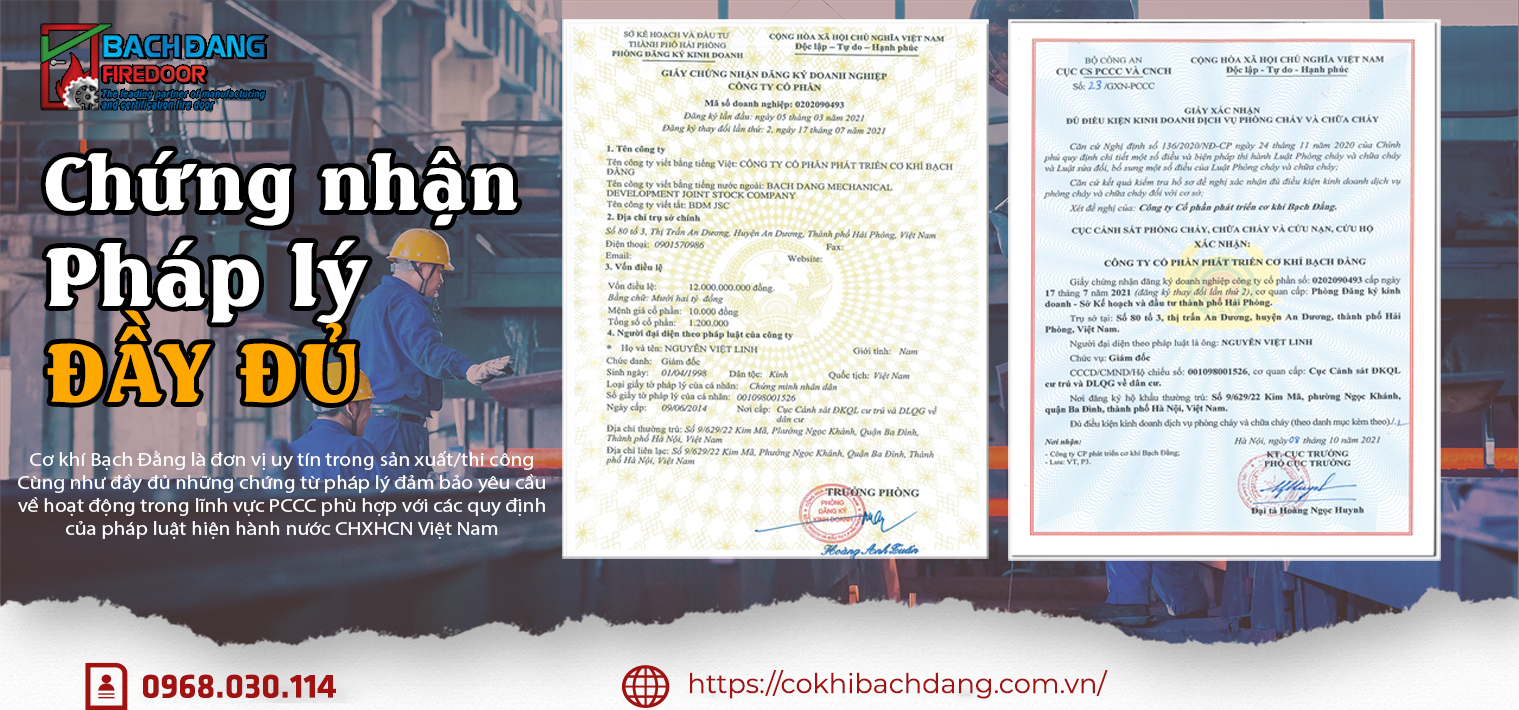 Chứng từ pháp lý đầy đủ